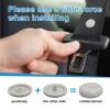Augeny 10 Sets Seat Belt Button Stop, Plastic Seat Belt Stop Clips, Universal Snap-On System Seatbelt Buckle Stopper Button Kit, Prevent Buckle from Sliding Down, No Welding Required (Gray) view 3