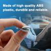 Augeny 10 Sets Seat Belt Button Stop, Plastic Seat Belt Stop Clips, Universal Snap-On System Seatbelt Buckle Stopper Button Kit, Prevent Buckle from Sliding Down, No Welding Required (Gray) view 4