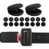 Augeny 10 Sets Seat Belt Button Stop, Plastic Seat Belt Stop Clips, Universal Snap-On System Seatbelt Buckle Stopper Button Kit, Prevent Buckle from Sliding Down, No Welding Required (Black) view 1