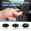 Augeny 10 Sets Seat Belt Button Stop, Plastic Seat Belt Stop Clips, Universal Snap-On System Seatbelt Buckle Stopper Button Kit, Prevent Buckle from Sliding Down, No Welding Required (Black) view 3