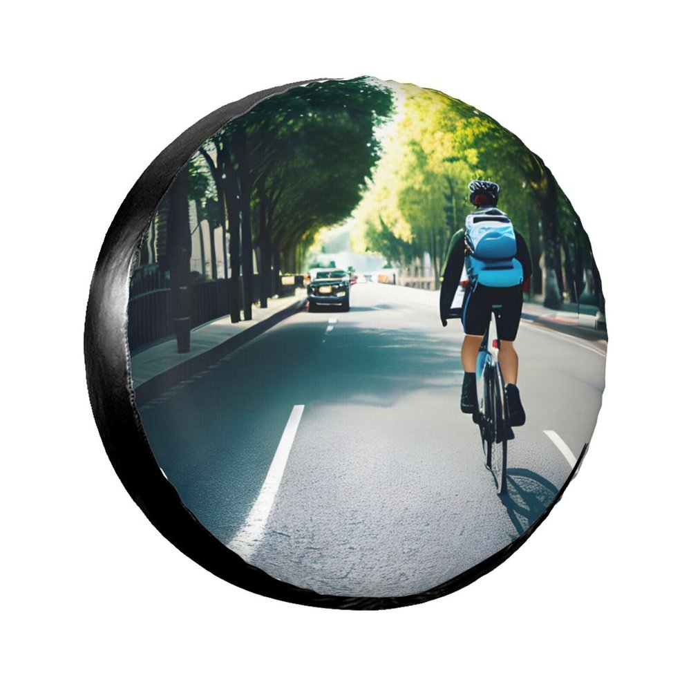 Car and Bicycle Tire Safety Shield:Universal Polyester Car Spare Tire Cover-Your Essential Auto Accessory