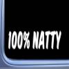100% Natty Bodybuilding OS 461 vinyl 8" Decal Sticker weightlifting view 2
