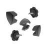 Football Visor Clips Football Visor Helmet Clips - Universal Fit (1 Pair) (black01) view 1