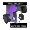 Football Visor Clips Football Visor Helmet Clips - Universal Fit (1 Pair) (black01) view 2