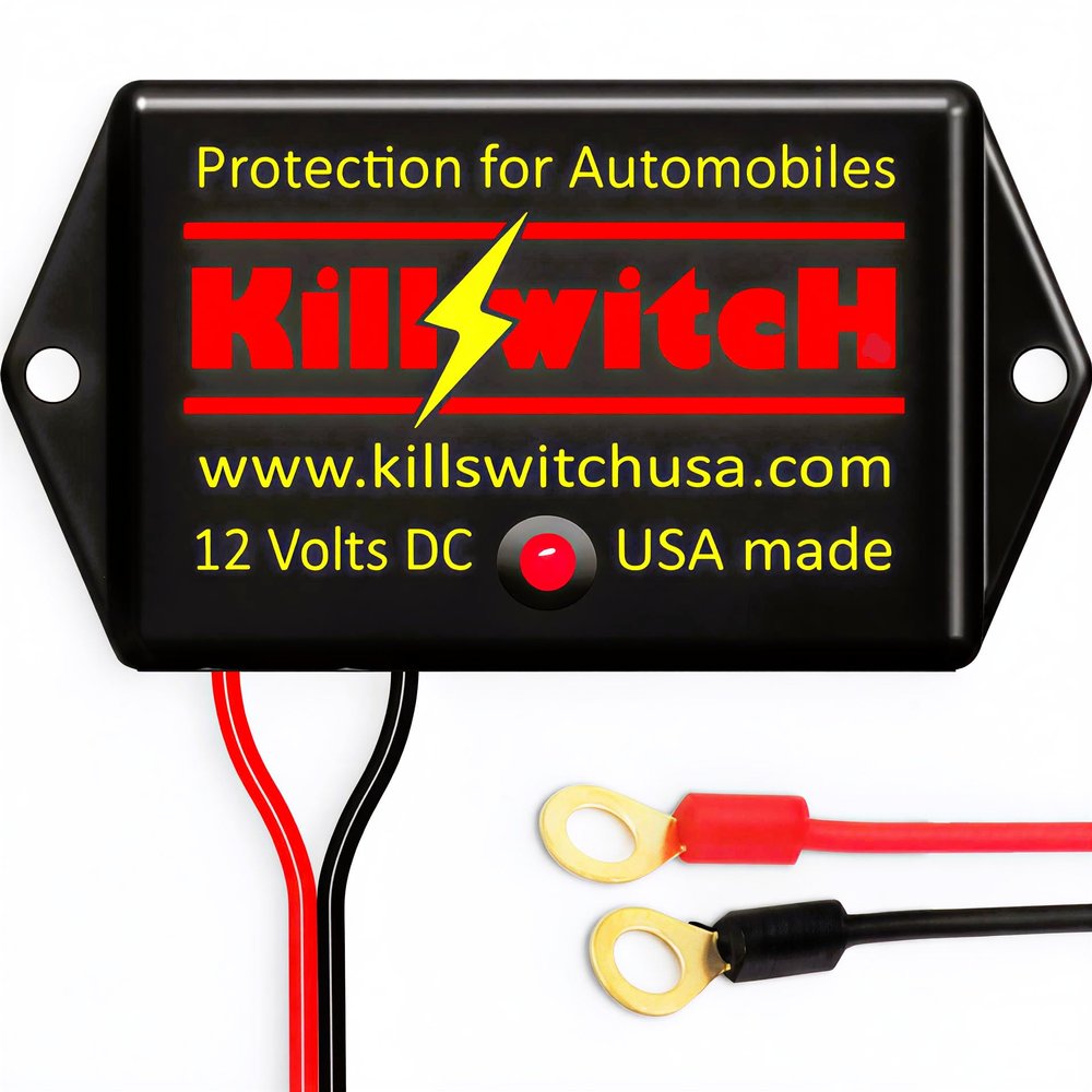 Killswitch EMP Shield for Vehicles (12V DC) Military-Grade Lightning, CME & Solar Flare Protection Easy 2-Wire Install for Cars, Trucks, Boats & Motorcycles Made in USA (Tested & Certified)