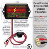 Killswitch EMP Shield for Vehicles (12V DC) Military-Grade Lightning, CME & Solar Flare Protection Easy 2-Wire Install for Cars, Trucks, Boats & Motorcycles Made in USA (Tested & Certified) view 3