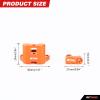 RCAWD Aluminum Front Brake Caliper, Assembled for Promoto-MX LOS262009 Upgrade Parts Orange view 2