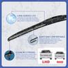 Vehicle wiper Car Front Wiper Blades For SsangYong Korando C300 2019 2020 2021 2022 Window Windscreen Windshield Auto Sticker Car Accessories All-weather wiper (Color : RHD) view 3