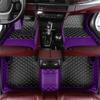 LooqS Custom Car Floor Mats for Chevrolet for Camaro 2000-2023 SS Non-Slip Waterproof All Weather Luxury Leather Anti-Slip 3D Full Coverage Auto Carpet Cover Pad Car Accessories (Black/Purple) view 1