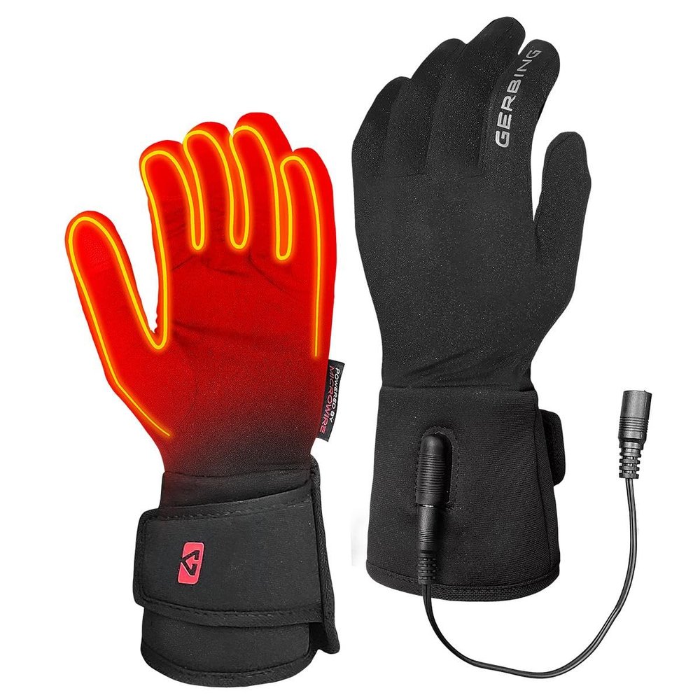Gerbing 12V Heated Motorcycle Glove Liners, Hand Warmer Gloves for Winer Cold Weather Riding - Up to 135 F Heat XXL