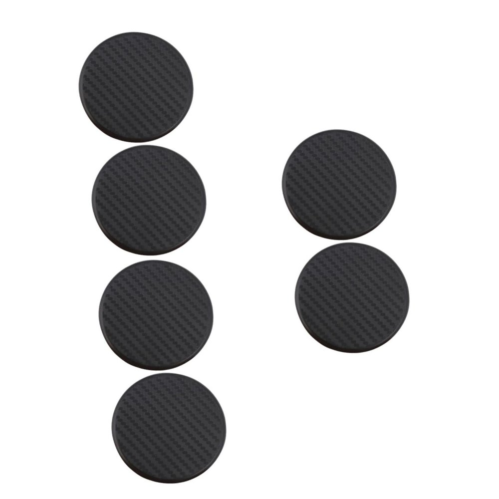 FAVOMOTO 12pcs Non- Car Cup Mats Water-Resistant for Car Cup Holders Round Black Design for Daily Use Convenient and Easy to Clean