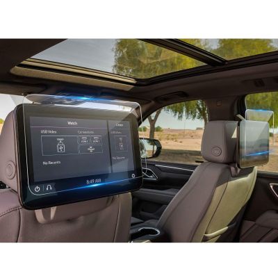 (2Pack) Coleya 2021-2026 Tahoe Screen Protector for Chevrolet Tahoe (Z71/RST/Premier/High Country) (12.6-inch Rear TV Displays), 9H Tempered Glass 2023 2024 2025 Chevy Tahoe Accessories HD Transparent