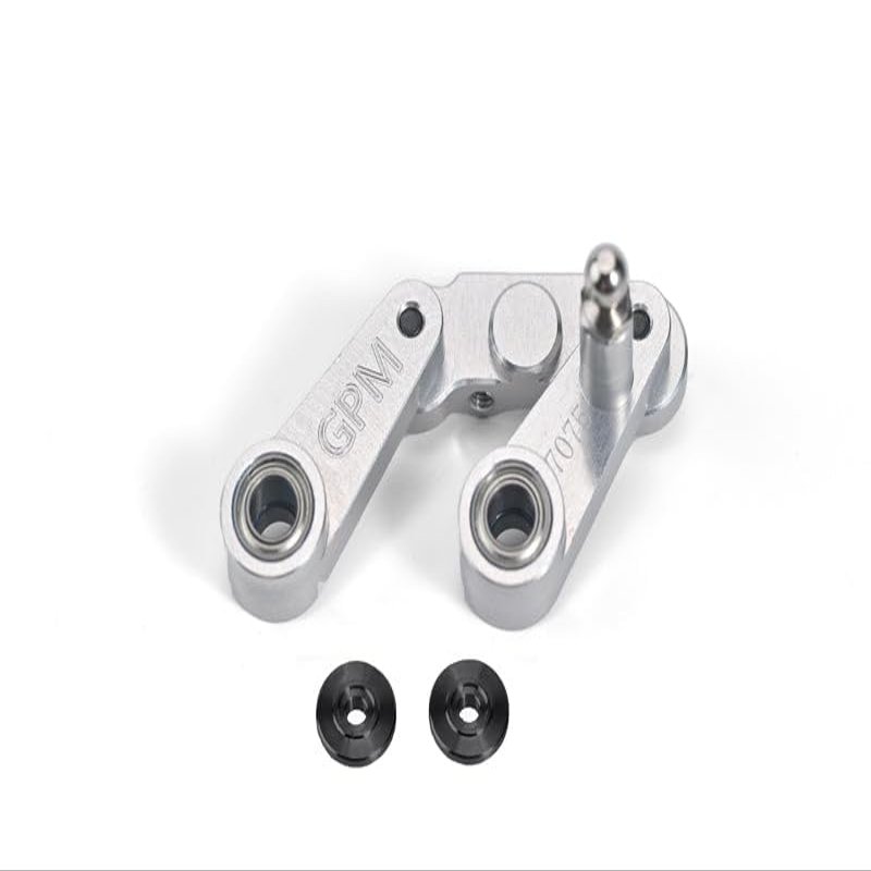 Aluminium 7075 Steering Assembly for Tamiya 1:10 R/C 58719 BBX BB-01 Upgrade Parts - Silver