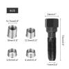 MUNEFE Sparks Plug Repair Tool, Head Tap Kit, 5 Piece Steel Sparks Plug Thread Tapping Tool for Repairing Damaged Threads view 2