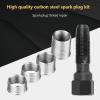 MUNEFE Sparks Plug Repair Tool, Head Tap Kit, 5 Piece Steel Sparks Plug Thread Tapping Tool for Repairing Damaged Threads view 4