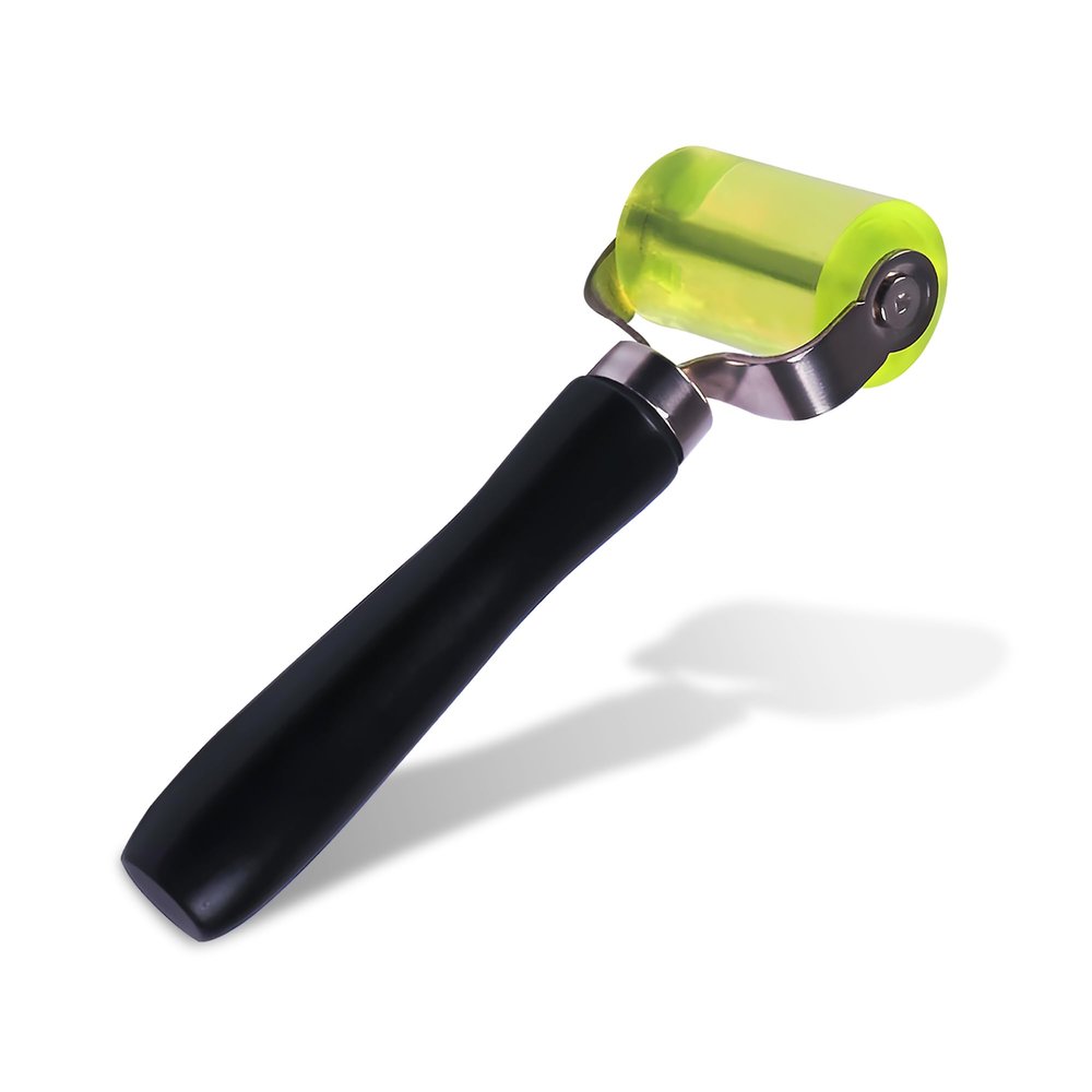 SoundSkins SSK-Roller Sound Dampening Installation Tool - Polyurethan Rubber Roller with Wooden Handle - Eliminates Air Bubbles