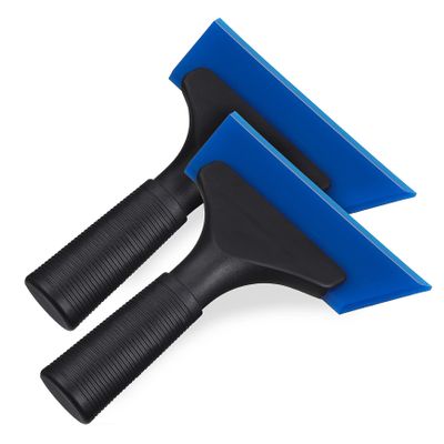 FAVOMOTO 2pcs Scraper Tool for Window Tinting Squeegee for Water Stain Removal Mirrors Flat Ergonomic Handle for Application