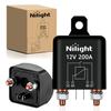 Nilight 200A Starter Relay 4 Pin Split Switch 12V Continuous Heavy Duty SPST High Current Terminal Car On Off Control for Automotive Truck RV Camper view 1