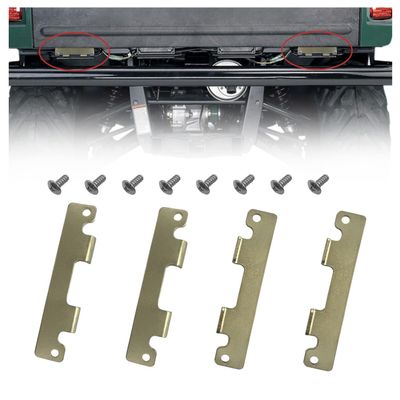 BIGLKNM 4 Pack Gold Gate Tailgate Hinge Plates for Rhino 450 660 700