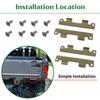 BIGLKNM 4 Pack Gold Gate Tailgate Hinge Plates for Rhino 450 660 700 view 2