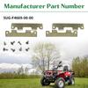 BIGLKNM 4 Pack Gold Gate Tailgate Hinge Plates for Rhino 450 660 700 view 4