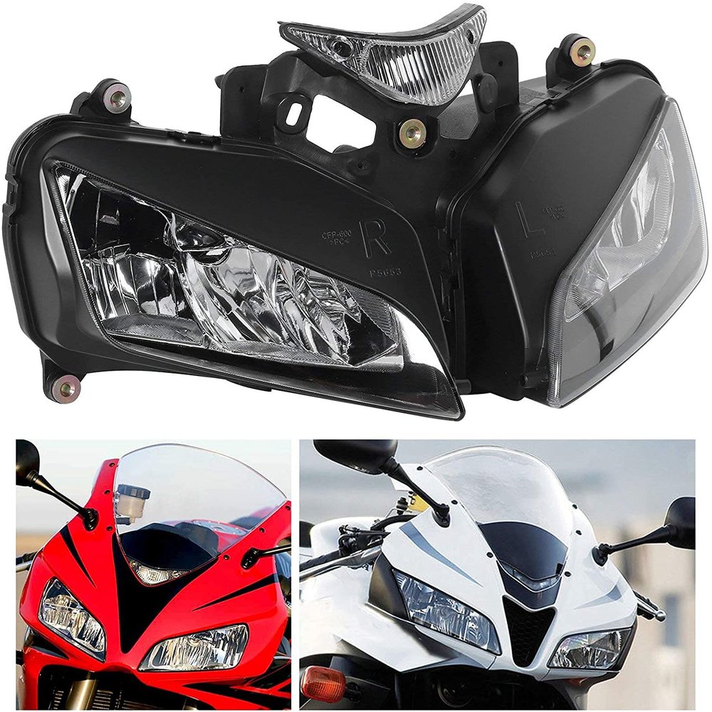 Sportbikefairings Motorcycle Front Headlight Headlamp Assembly ABS Plastic Head Lamp Light Housing Fit for Honda 2004-2007 CBR1000RR 2004 2005 2006 2007 04 05 06 07 CBR 1000 RR CBR 1000RR