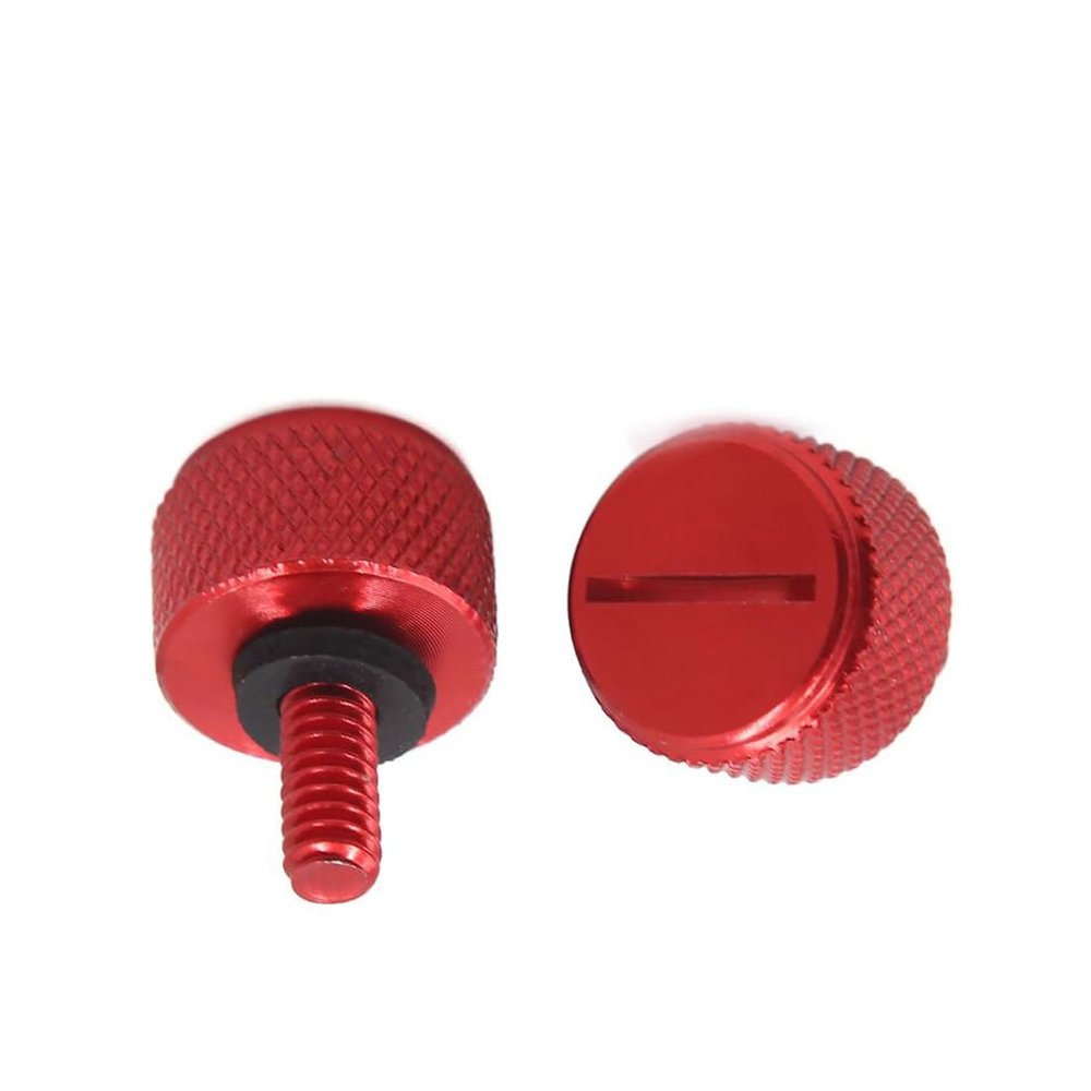 2pcs Red 6mm Thread Diameter Motorcycle Seat Bolt Screw for Harley Davidson 1996-2023