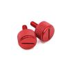 2pcs Red 6mm Thread Diameter Motorcycle Seat Bolt Screw for Harley Davidson 1996-2023 view 2