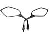 MotorToGo Black Rear View Mirrors Compatible for 1993 Suzuki Intruder 800 VS800GL view 1