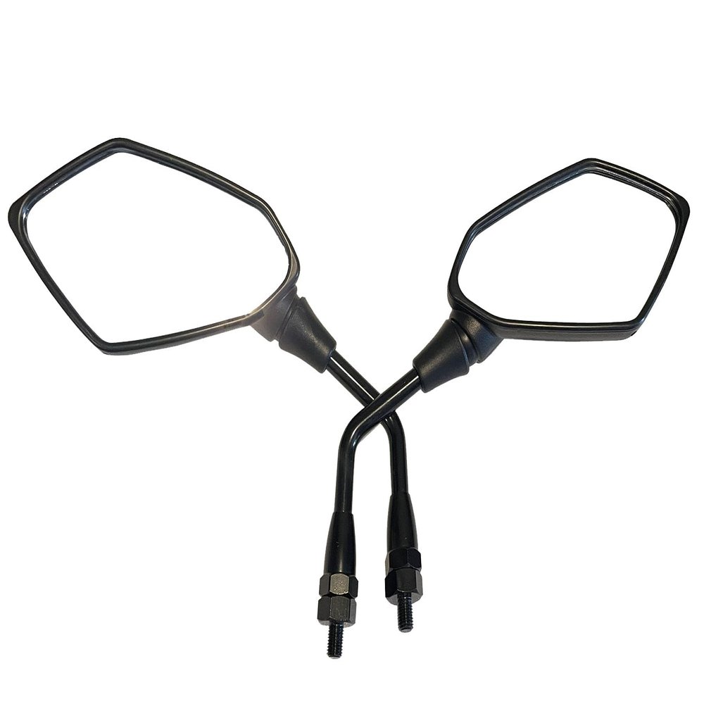 MotorToGo Black Rear View Mirrors Compatible for 2023 Yamaha MT-09