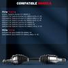 CCIYU CV Axle Shaft Assembly for Toyota Tacoma / 4Runner / FJ Cruiser view 2