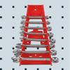 QANYEGN Plastic Wrench Organizer, 9 Slot Red Plastic Wrench Rack Standard Organizer Holder, Wrench Storage Rack for Storage Tool Wrenches Keeper view 2