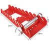 QANYEGN Plastic Wrench Organizer, 9 Slot Red Plastic Wrench Rack Standard Organizer Holder, Wrench Storage Rack for Storage Tool Wrenches Keeper view 3