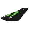 Enjoy Mfg USA-Made Seat Cover - Compatible with The Surron Light Bee Shock seat - #399 (All Black/NEON FLO Green Ribs) view 1