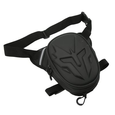 Carry Your in with the Motorcycle Leg Bag - PVC Matte Drop Leg Pouch - Multifunctional Thigh Packs - for Outdoor Activities - Carry Your Belongings (Matte Black)