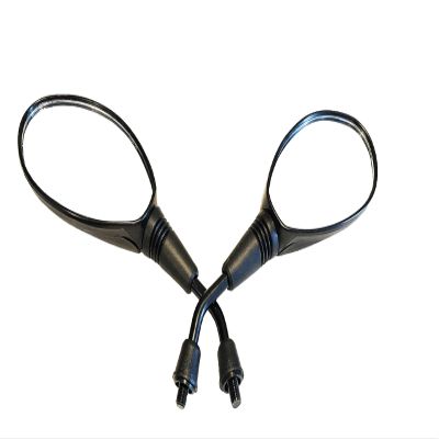 MotorToGo Black Rear View Mirrors Compatible for 2001 Suzuki Intruder 1500 VL1500