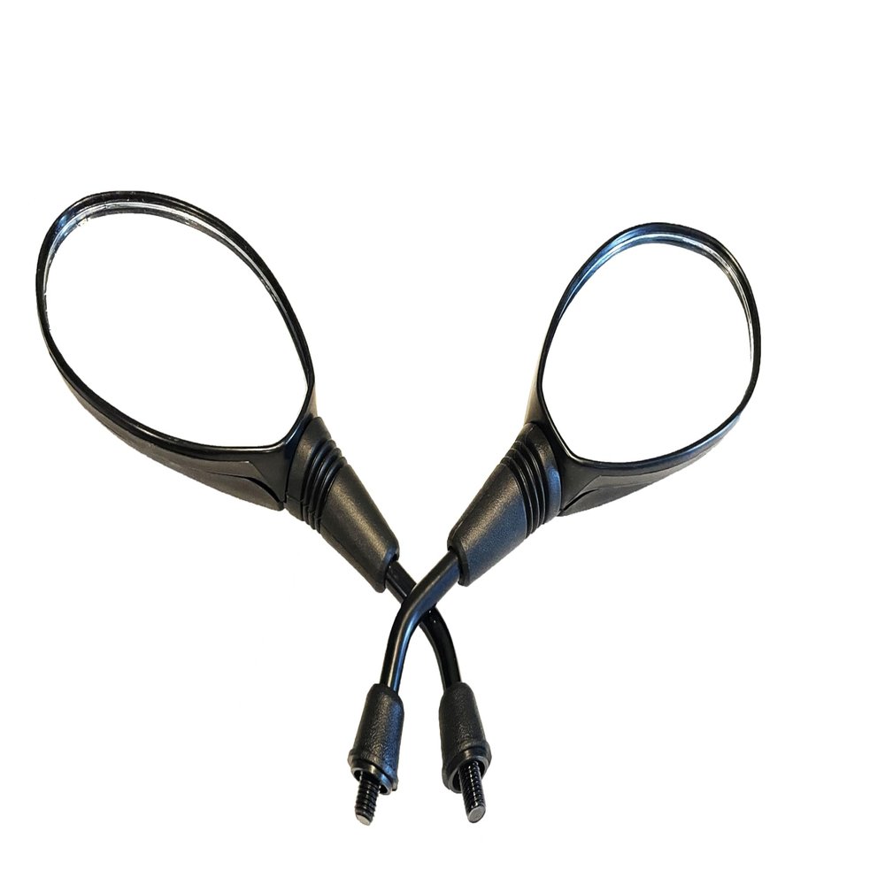 MotorToGo Black Rear View Mirrors Compatible for 2001 Suzuki Intruder 1500 VL1500