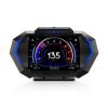 AZIJYV Obd2 Gauge Display with Speed, Heads Up Display for Cars P24, Fuel Consumption, RPM, Overspeed Alarm, OBD+GPS Digital Speedometer Suitable for All Car view 1