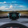AZIJYV Obd2 Gauge Display with Speed, Heads Up Display for Cars P24, Fuel Consumption, RPM, Overspeed Alarm, OBD+GPS Digital Speedometer Suitable for All Car view 2