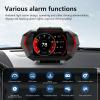AZIJYV Obd2 Gauge Display with Speed, Heads Up Display for Cars P24, Fuel Consumption, RPM, Overspeed Alarm, OBD+GPS Digital Speedometer Suitable for All Car view 3