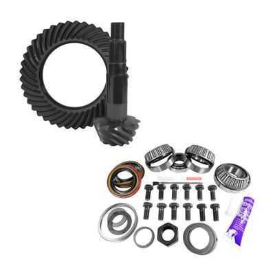 Yukon Gear & Axle 11.25" Dana 80 4.56 Rear Ring & Pinion, Install Kit, 4.375" OD Head Bearing