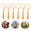 Wakauto 6pcs Heavy Duty Tie Down for Securing Motorcycles and Scooters Soft Cargo Straps for Easy Trailering Bungee Cargo Binding view 3