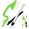 Healvian Window Groove Cleaning Brush Set 4pcs Multifunctional Window Track Cleaners Dry Wet Cleaning view 1