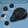 MSDADA New Large Gel Bike Seat Cover(Blue) view 4