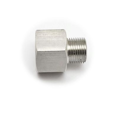 Autobahn88 Stainless Steel Hose End Conversion Adapter Fitting for Automotive, Pneumatic, plumbing, hydraulic, Industrial use - M18 x1.5 Female to M20 x1.5 Male, Hex 22