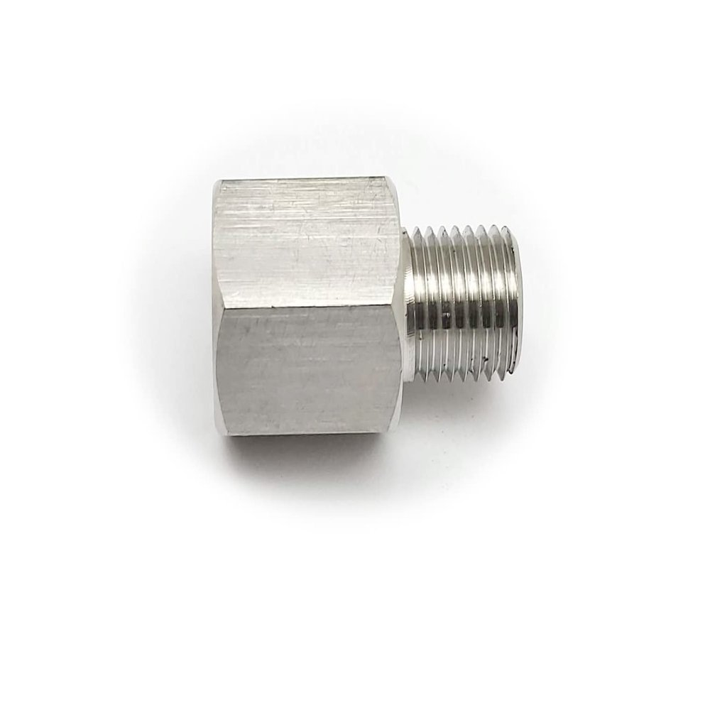 Autobahn88 Stainless Steel Hose End Conversion Adapter Fitting for Automotive, Pneumatic, plumbing, hydraulic, Industrial use - M18 x1.5 Female to M20 x1.5 Male, Hex 22