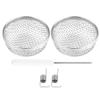 Alvinlite 2pcs Rv Furnace Vent Screen Cover for Bugs, Stainless Steel RV Water Heater Furnace Screen for Campers/Trailers, Including Installing Tools view 1