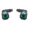 AC PERFORMANCE Plastic Fuel Quick Connector Female 5/16" Tube to Male 3/8" Barb, 90 Degree, Pack of 2 view 3