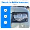 HIRUFAIT 2Pcs Headlight Covers for Land Rover Defender 90 110 130 2020-2023, ABS Material Headlamp Lens Protective Cover Accessories Clear Transparent view 3