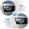 HIRUFAIT 2Pcs Headlight Covers for Land Rover Defender 90 110 130 2020-2023, ABS Material Headlamp Lens Protective Cover Accessories Clear Transparent view 4